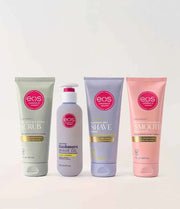 eos Cashmere Skin Shave Routine Bundle – 3-Step Sensitive Skin Shaving Set with Scrub, Oil or Butter, and Body Cream