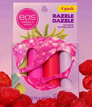 eos Razzle Dazzle Lip Balm Variety Pack – Berry-Flavored Hydration, 4-Pack